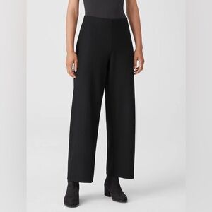 Eileen Fisher Straight Leg Wool Knit Lounge Pants in Mocha ☕️